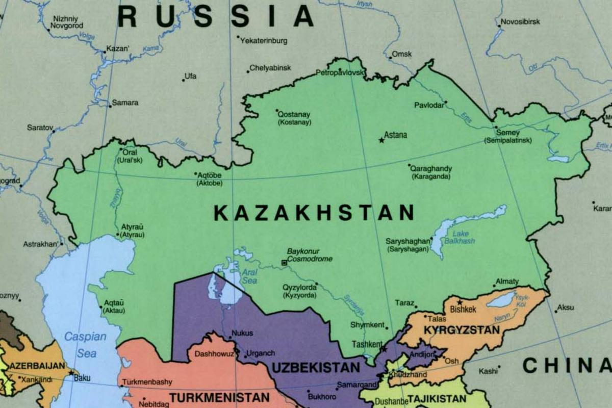 la carte de almaty, Kazakhstan