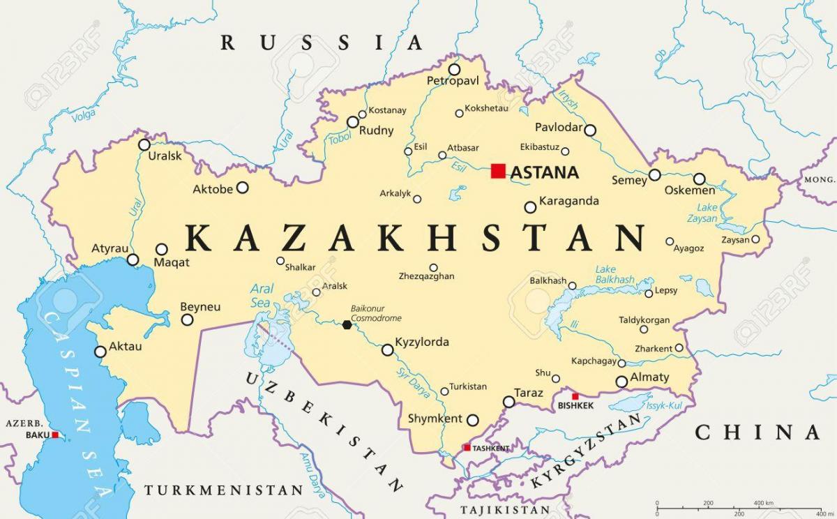 la carte de astana, Kazakhstan