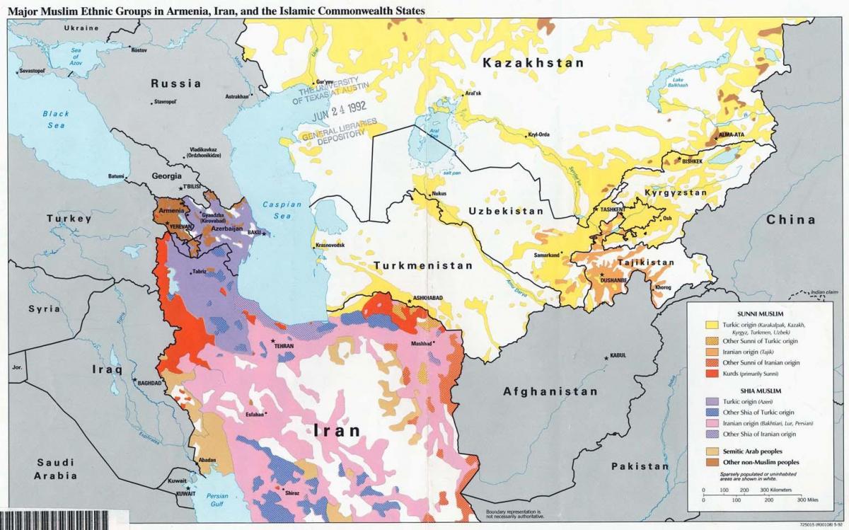 carte de la république du Kazakhstan religion