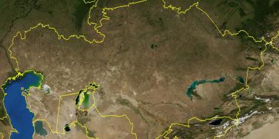 Carte topographique du Kazakhstan