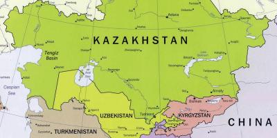 Carte de tengiz Kazakhstan